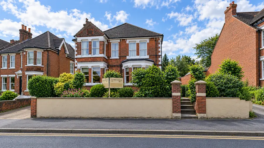 The front of Acorn House, a red-brick Victorian house on Maidstone Road